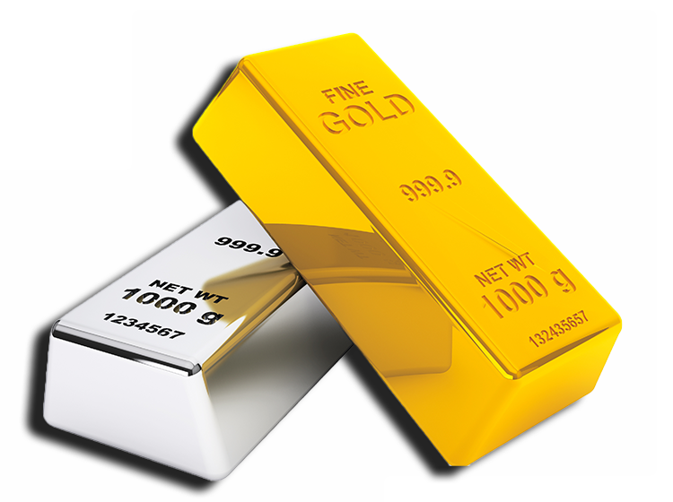 Gold and Silver Bar SMALL